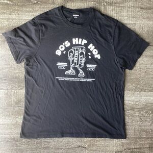 Old Navy L Black 90’s Hip Hop Cassette Graphic Tee Shirt Retro Music